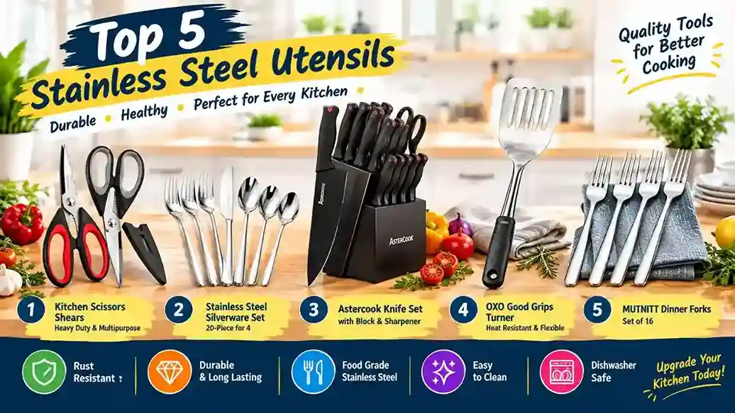 The Best Stainless Utensils for Your Kitchen