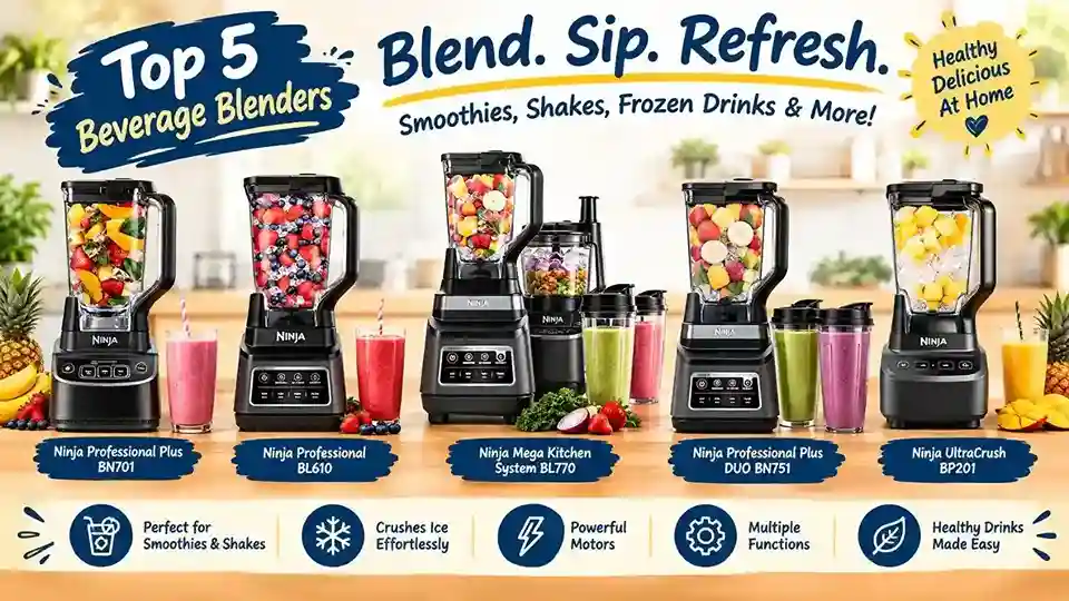 5 Best Heavy Duty Smoothie Blenders for Beverages